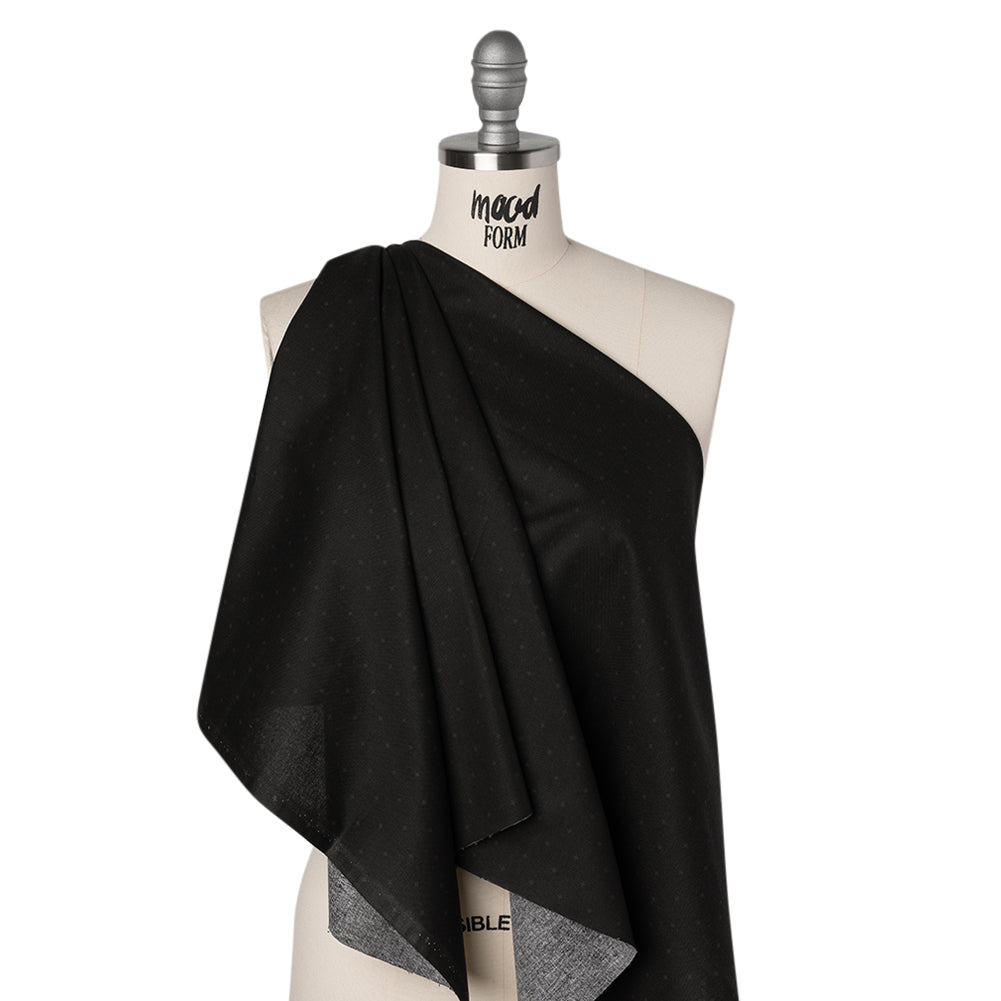 Printed Quilting Cotton by Ghazal Razavi for FIGO Studio - Black on Black Spark - Dusk Collection Printed Quilting Cotton by Ghazal Razavi for FIGO Studio - Black on Black Spark - Dusk Collection