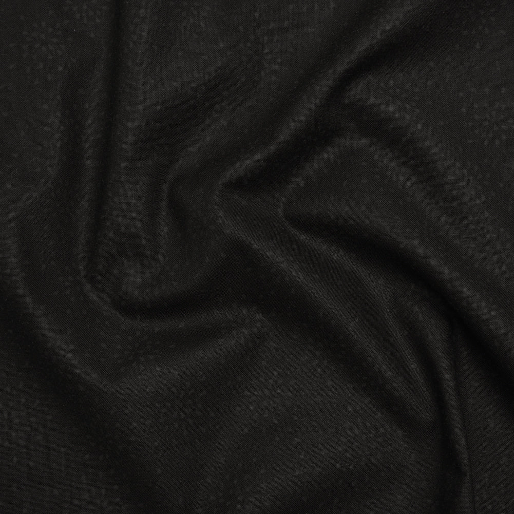 Printed Quilting Cotton by Ghazal Razavi for FIGO Studio - Black on Black Flourish - Dusk Collection Printed Quilting Cotton by Ghazal Razavi for FIGO Studio - Black on Black Flourish - Dusk Collection