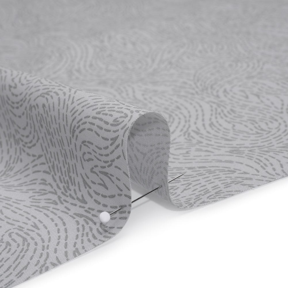 Printed Quilting Cotton by Ghazal Razavi for FIGO Studio - Gray on Gray Swirls - Dewfall Collection Printed Quilting Cotton by Ghazal Razavi for FIGO Studio - Gray on Gray Swirls - Dewfall Collection