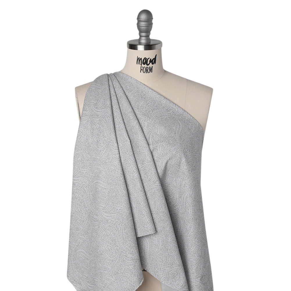 Printed Quilting Cotton by Ghazal Razavi for FIGO Studio - Gray on Gray Swirls - Dewfall Collection Printed Quilting Cotton by Ghazal Razavi for FIGO Studio - Gray on Gray Swirls - Dewfall Collection