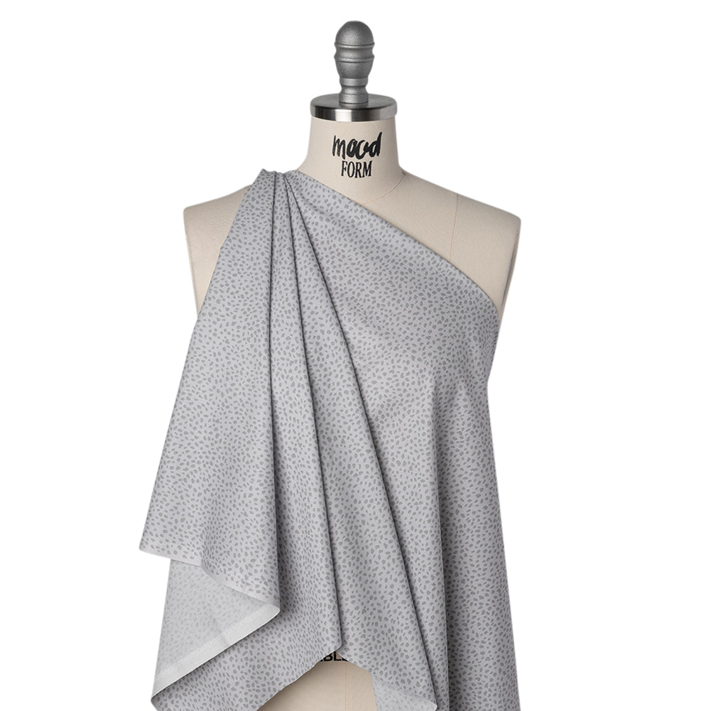 Printed Quilting Cotton by Ghazal Razavi for FIGO Studio - Gray on Gray Spotty - Dewfall Collection Printed Quilting Cotton by Ghazal Razavi for FIGO Studio - Gray on Gray Spotty - Dewfall Collection