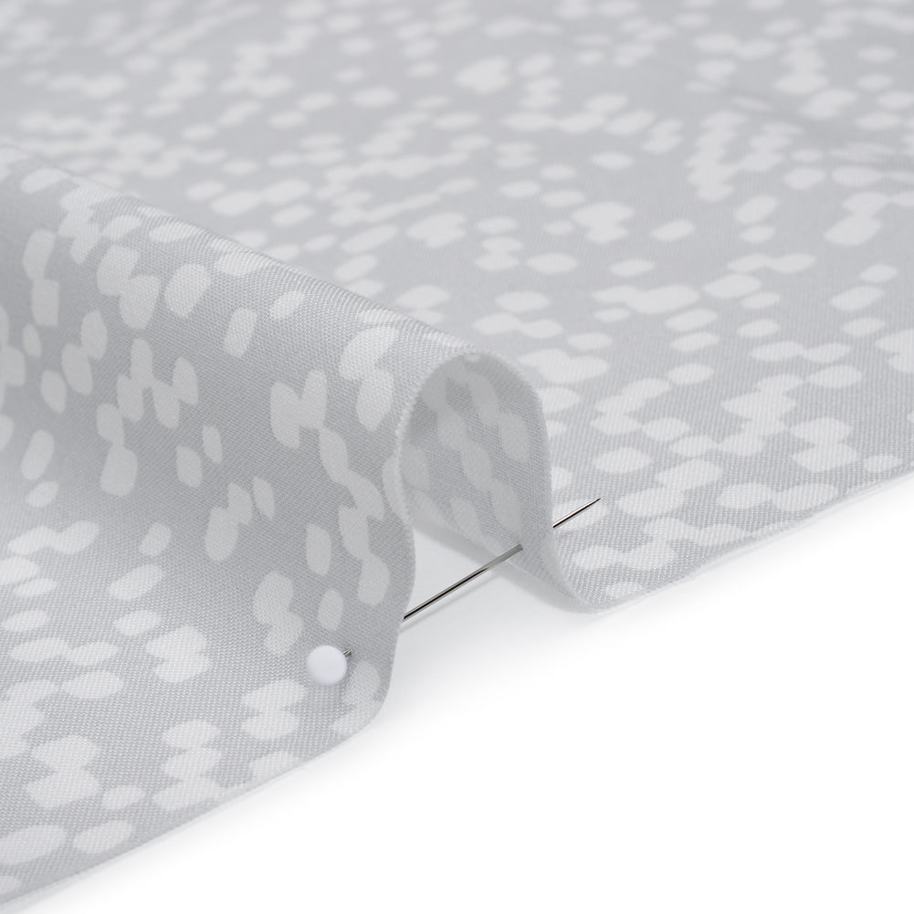Printed Quilting Cotton by Ghazal Razavi for FIGO Studio - Gray and White Marshmallow - Dewfall Collection Printed Quilting Cotton by Ghazal Razavi for FIGO Studio - Gray and White Marshmallow - Dewfall Collection