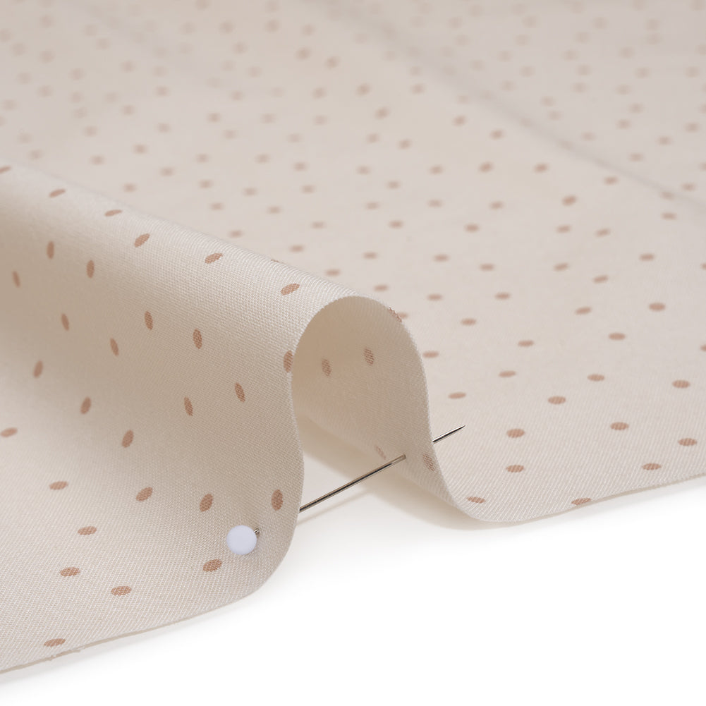 Printed Quilting Cotton by Ghazal Razavi for FIGO Studio - Cream Polka Dots - Nest Collection Printed Quilting Cotton by Ghazal Razavi for FIGO Studio - Cream Polka Dots - Nest Collection