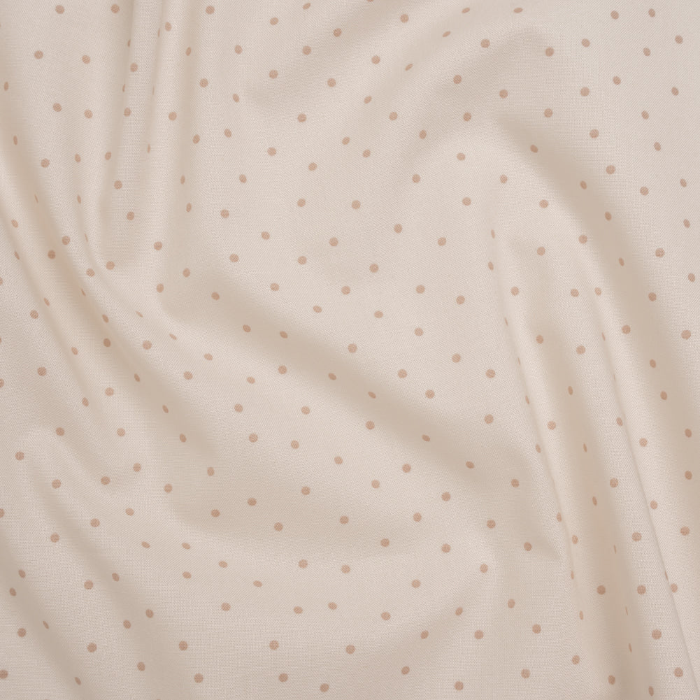 Printed Quilting Cotton by Ghazal Razavi for FIGO Studio - Cream Polka Dots - Nest Collection Printed Quilting Cotton by Ghazal Razavi for FIGO Studio - Cream Polka Dots - Nest Collection