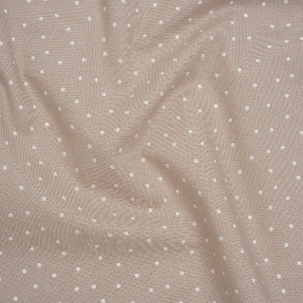 Printed Quilting Cotton by Ghazal Razavi for FIGO Studio - Sesame Polka Dots - Nest Collection Printed Quilting Cotton by Ghazal Razavi for FIGO Studio - Sesame Polka Dots - Nest Collection