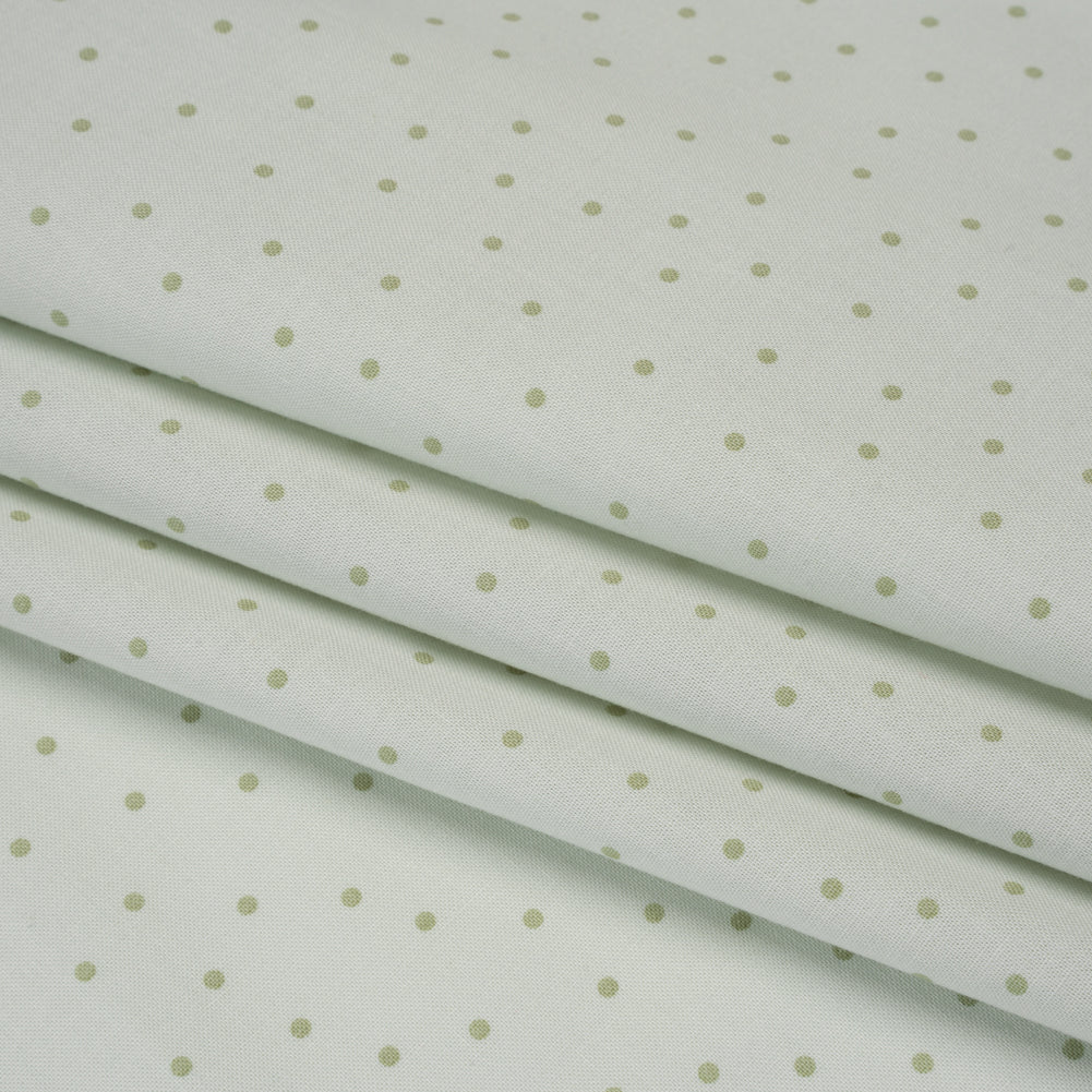 Printed Quilting Cotton by Ghazal Razavi for FIGO Studio - Key Lime Polka Dots - Nest Collection Printed Quilting Cotton by Ghazal Razavi for FIGO Studio - Key Lime Polka Dots - Nest Collection