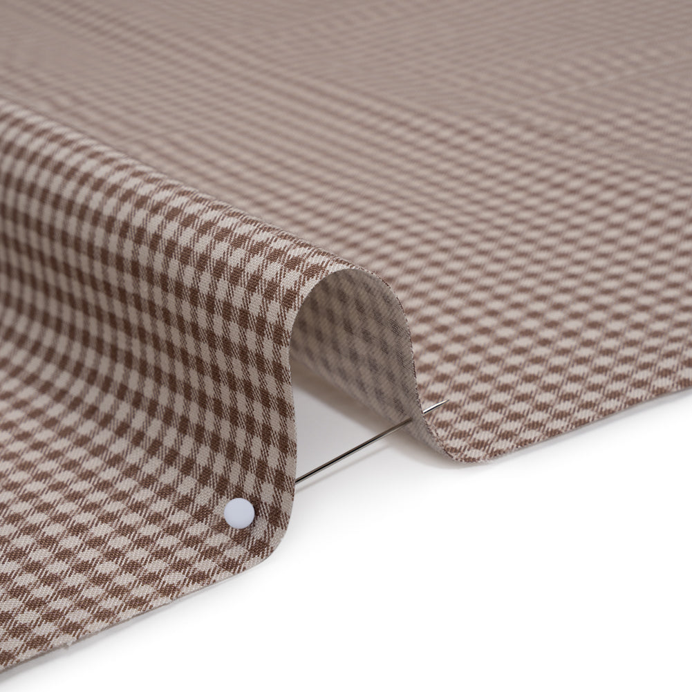 Printed Quilting Cotton by Ghazal Razavi for FIGO Studio - Walnut Checks - Nest Collection Printed Quilting Cotton by Ghazal Razavi for FIGO Studio - Walnut Checks - Nest Collection