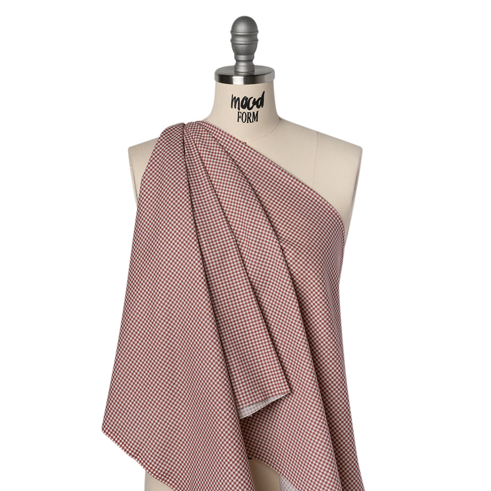 Printed Quilting Cotton by Ghazal Razavi for FIGO Studio - Paprika Checks - Nest Collection Printed Quilting Cotton by Ghazal Razavi for FIGO Studio - Paprika Checks - Nest Collection