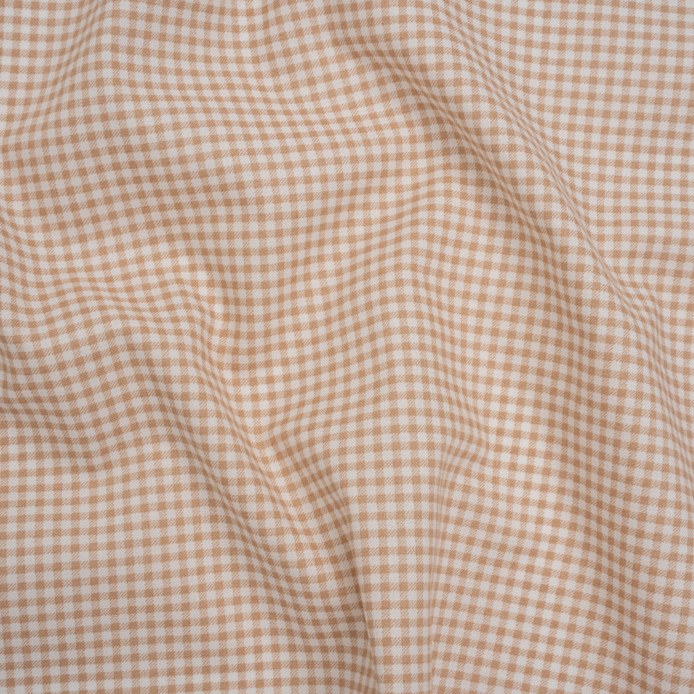 Printed Quilting Cotton by Ghazal Razavi for FIGO Studio - Toffee Checks - Nest Collection Printed Quilting Cotton by Ghazal Razavi for FIGO Studio - Toffee Checks - Nest Collection