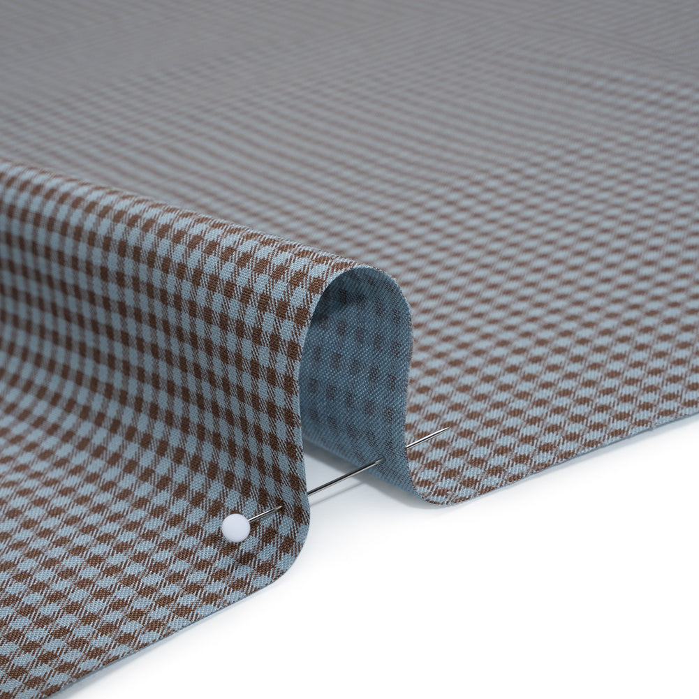 Printed Quilting Cotton by Ghazal Razavi for FIGO Studio - Blueberry Checks - Nest Collection Printed Quilting Cotton by Ghazal Razavi for FIGO Studio - Blueberry Checks - Nest Collection