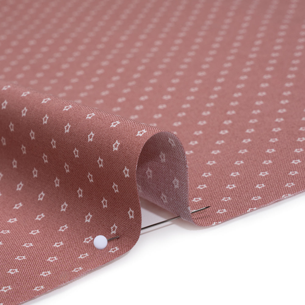 Printed Quilting Cotton by Ghazal Razavi for FIGO Studio - Rhubarb Stars - Nest Collection Printed Quilting Cotton by Ghazal Razavi for FIGO Studio - Rhubarb Stars - Nest Collection