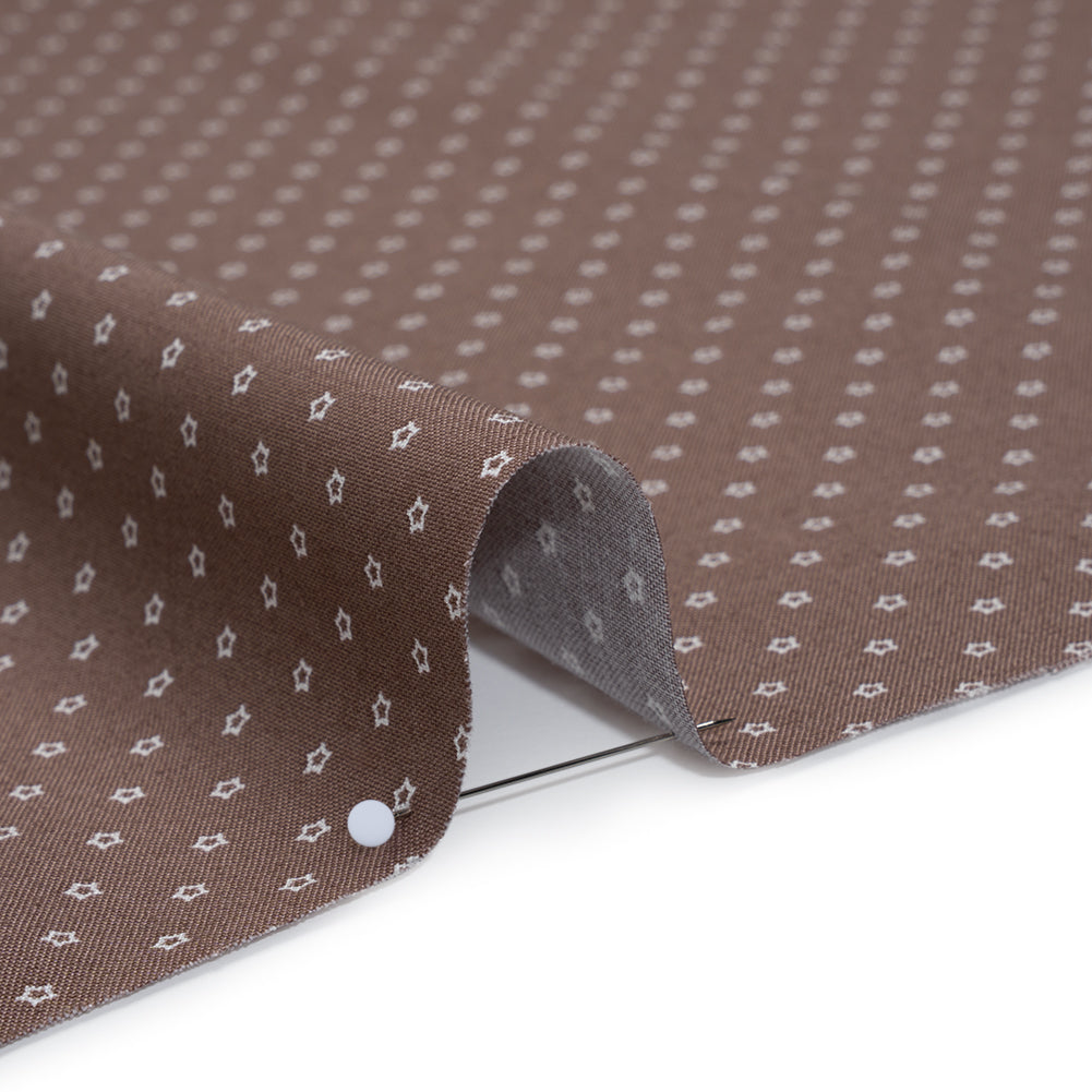 Printed Quilting Cotton by Ghazal Razavi for FIGO Studio - Cocoa Stars - Nest Collection Printed Quilting Cotton by Ghazal Razavi for FIGO Studio - Cocoa Stars - Nest Collection