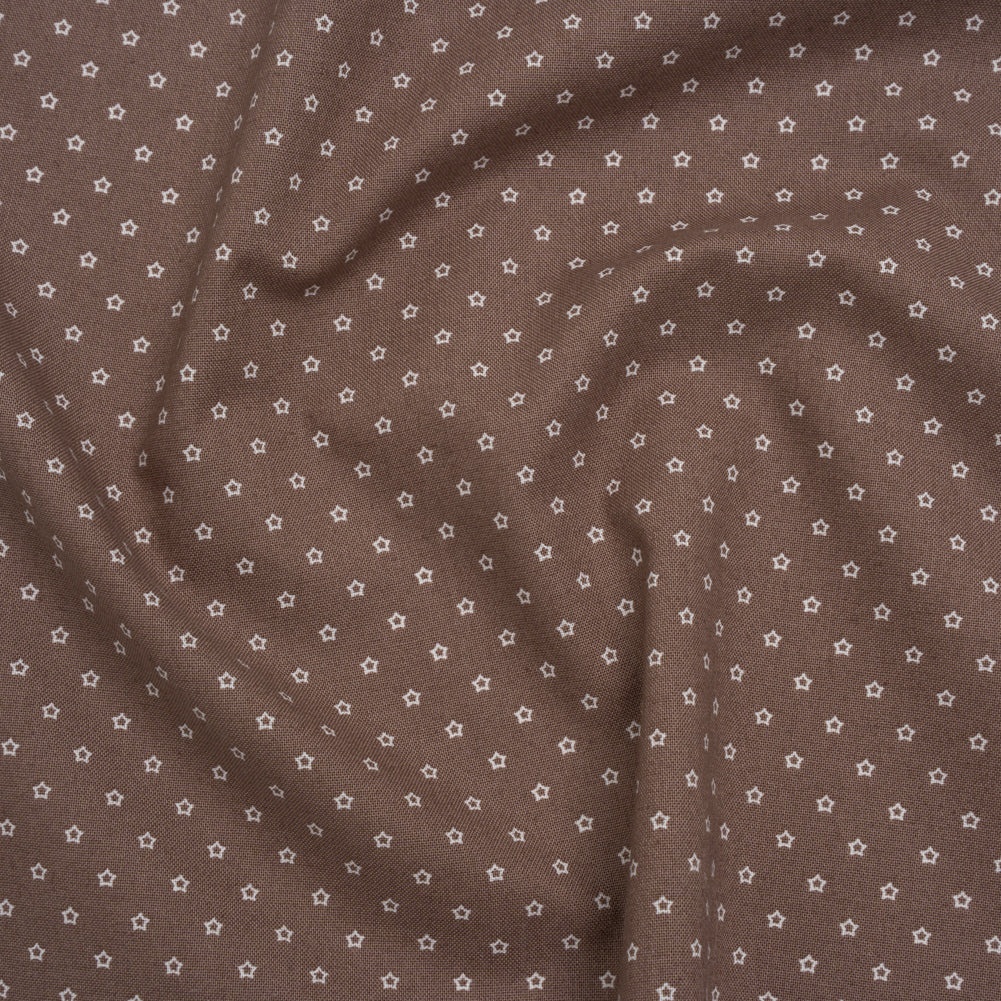 Printed Quilting Cotton by Ghazal Razavi for FIGO Studio - Cocoa Stars - Nest Collection Printed Quilting Cotton by Ghazal Razavi for FIGO Studio - Cocoa Stars - Nest Collection