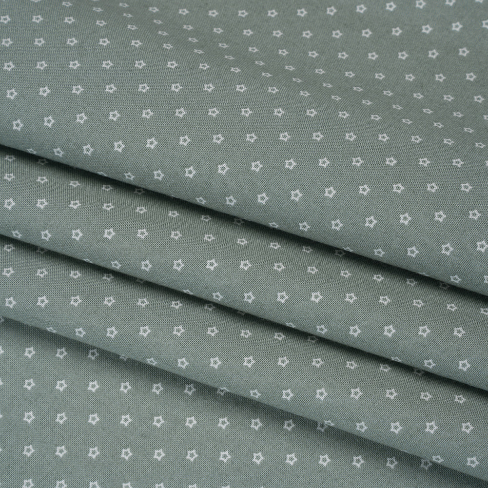 Printed Quilting Cotton by Ghazal Razavi for FIGO Studio - Basil Stars - Nest Collection Printed Quilting Cotton by Ghazal Razavi for FIGO Studio - Basil Stars - Nest Collection