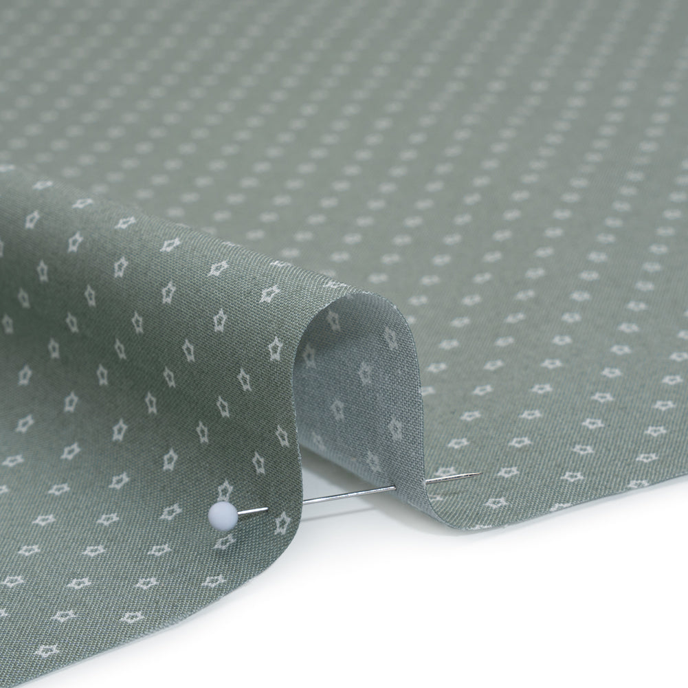 Printed Quilting Cotton by Ghazal Razavi for FIGO Studio - Basil Stars - Nest Collection Printed Quilting Cotton by Ghazal Razavi for FIGO Studio - Basil Stars - Nest Collection