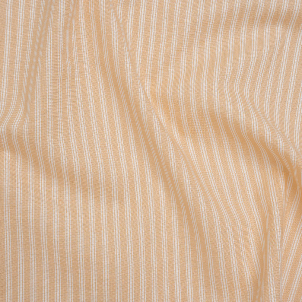 Printed Quilting Cotton by Ghazal Razavi for FIGO Studio - Buttercream Stripes - Nest Collection Printed Quilting Cotton by Ghazal Razavi for FIGO Studio - Buttercream Stripes - Nest Collection