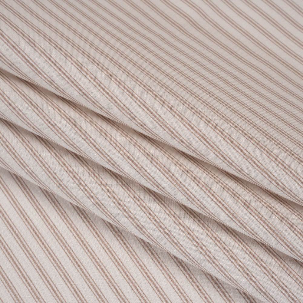Printed Quilting Cotton by Ghazal Razavi for FIGO Studio - Oyster Stripes - Nest Collection Printed Quilting Cotton by Ghazal Razavi for FIGO Studio - Oyster Stripes - Nest Collection