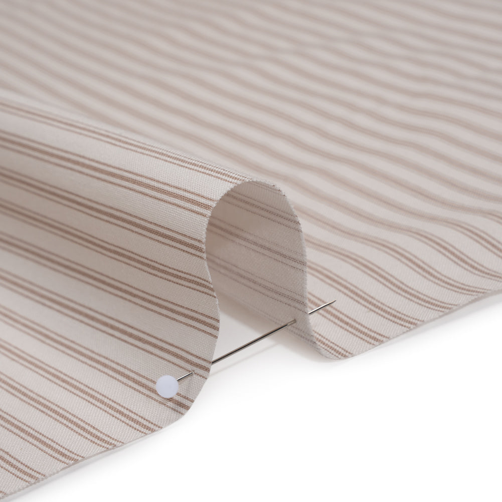 Printed Quilting Cotton by Ghazal Razavi for FIGO Studio - Oyster Stripes - Nest Collection Printed Quilting Cotton by Ghazal Razavi for FIGO Studio - Oyster Stripes - Nest Collection
