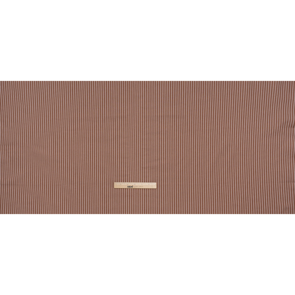Printed Quilting Cotton by Ghazal Razavi for FIGO Studio - Cinnamon Stripes - Nest Collection Printed Quilting Cotton by Ghazal Razavi for FIGO Studio - Cinnamon Stripes - Nest Collection