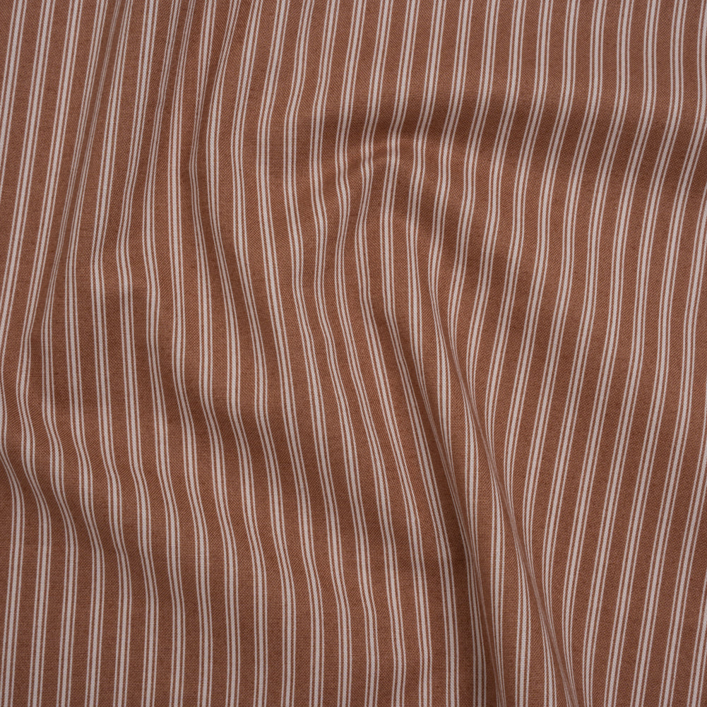 Printed Quilting Cotton by Ghazal Razavi for FIGO Studio - Cinnamon Stripes - Nest Collection Printed Quilting Cotton by Ghazal Razavi for FIGO Studio - Cinnamon Stripes - Nest Collection