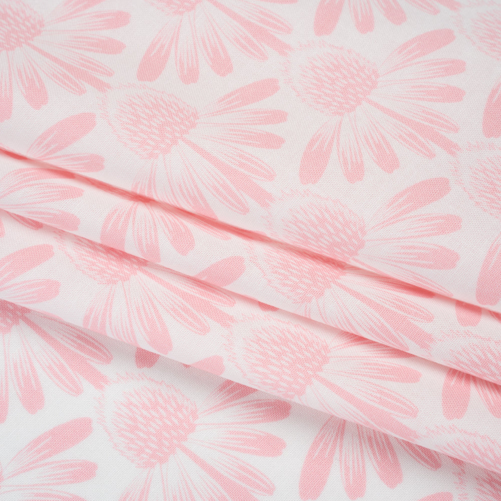 Printed Quilting Cotton by Anna Maria Textiles for Northcott - Blush Coneflower Floral - Indelible Soft Collection Printed Quilting Cotton by Anna Maria Textiles for Northcott - Blush Coneflower Floral - Indelible Soft Collection