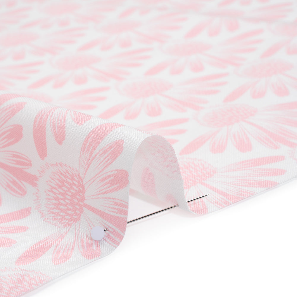 Printed Quilting Cotton by Anna Maria Textiles for Northcott - Blush Coneflower Floral - Indelible Soft Collection Printed Quilting Cotton by Anna Maria Textiles for Northcott - Blush Coneflower Floral - Indelible Soft Collection