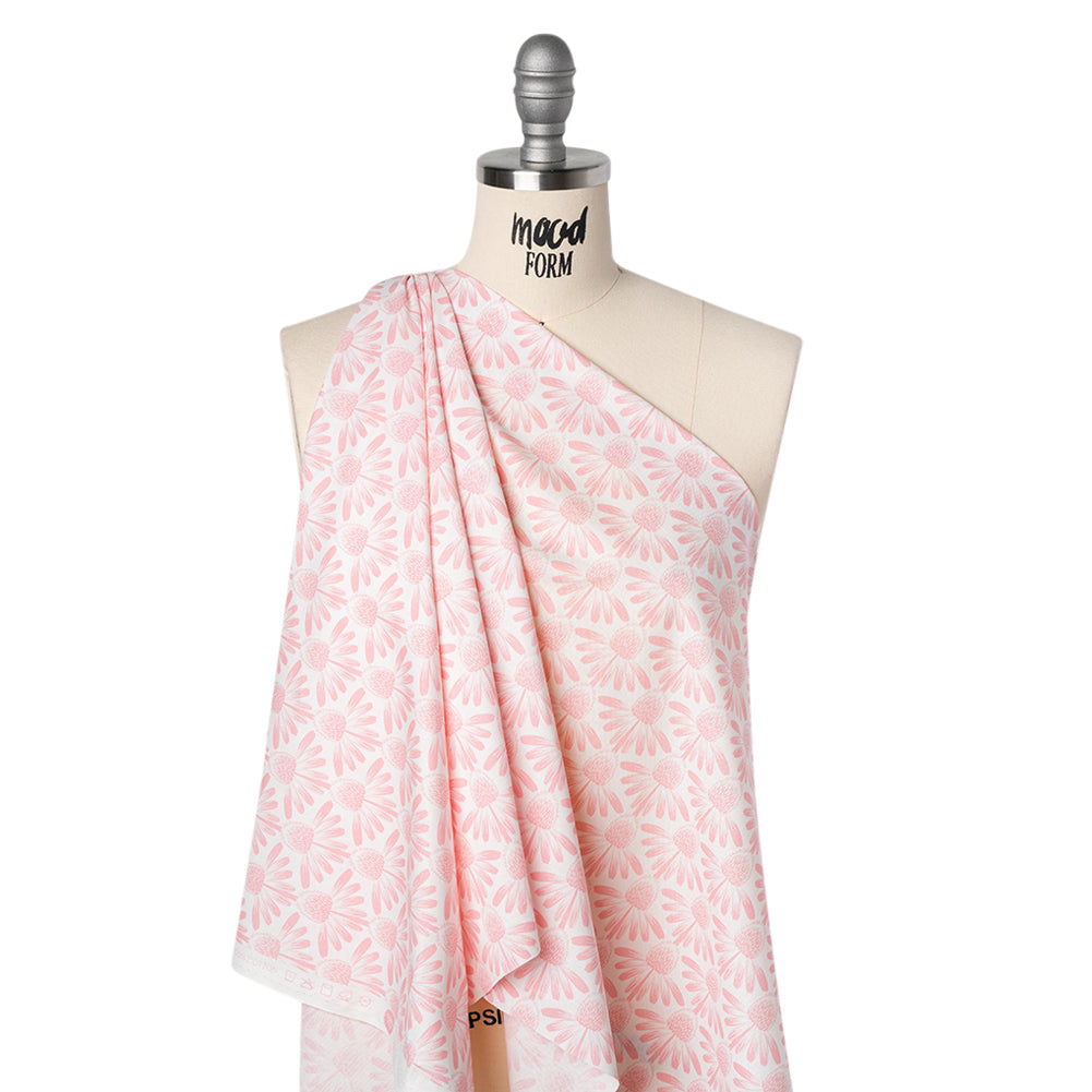 Printed Quilting Cotton by Anna Maria Textiles for Northcott - Blush Coneflower Floral - Indelible Soft Collection Printed Quilting Cotton by Anna Maria Textiles for Northcott - Blush Coneflower Floral - Indelible Soft Collection