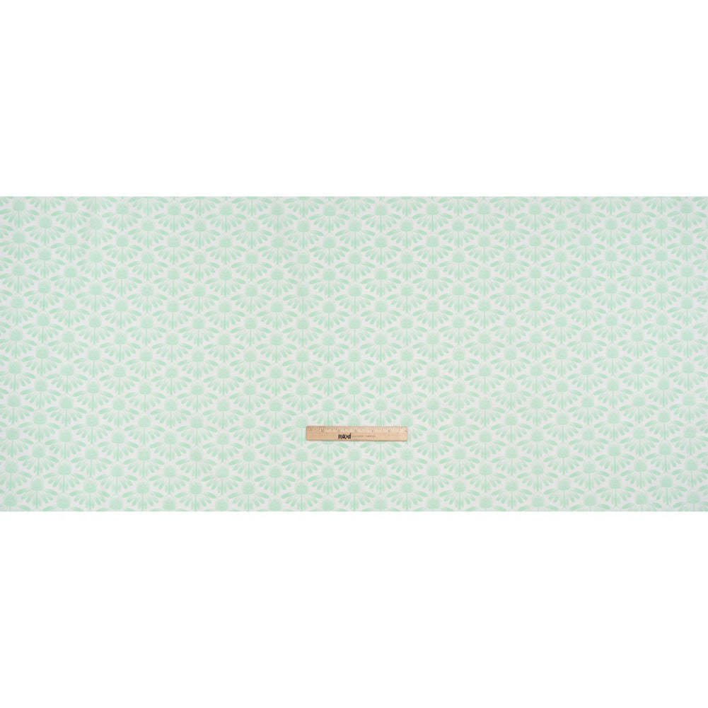 Printed Quilting Cotton by Anna Maria Textiles for Northcott - Mint Coneflower Floral - Indelible Soft Collection Printed Quilting Cotton by Anna Maria Textiles for Northcott - Mint Coneflower Floral - Indelible Soft Collection