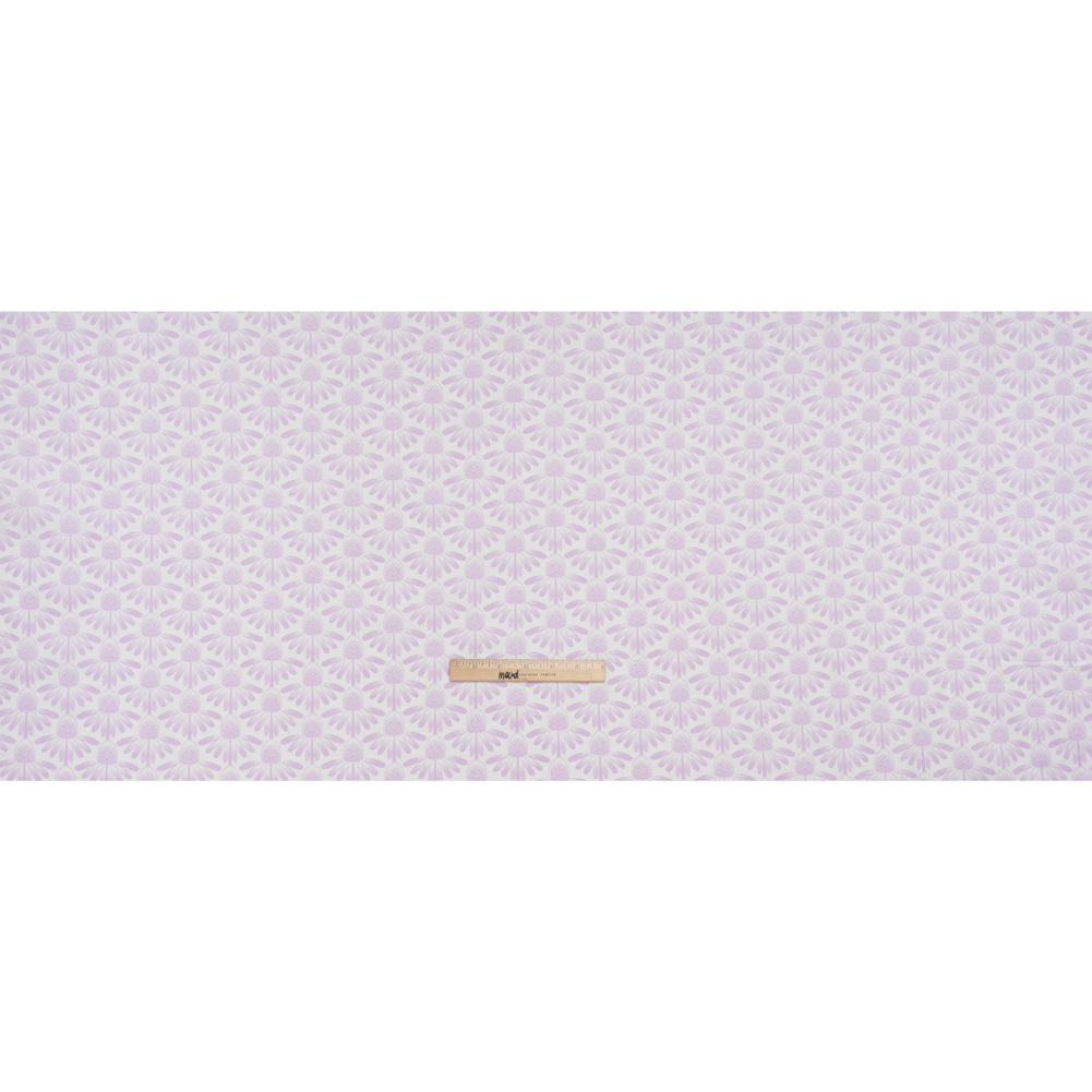 Printed Quilting Cotton by Anna Maria Textiles for Northcott - Lilac Coneflower Floral - Indelible Soft Collection Printed Quilting Cotton by Anna Maria Textiles for Northcott - Lilac Coneflower Floral - Indelible Soft Collection