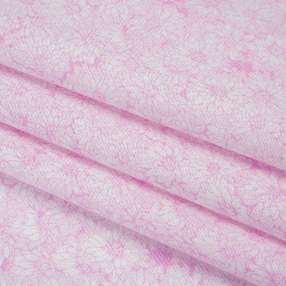 Printed Quilting Cotton by Anna Maria Textiles for Northcott - Pucker Up Mums Floral - Indelible Soft Collection Printed Quilting Cotton by Anna Maria Textiles for Northcott - Pucker Up Mums Floral - Indelible Soft Collection