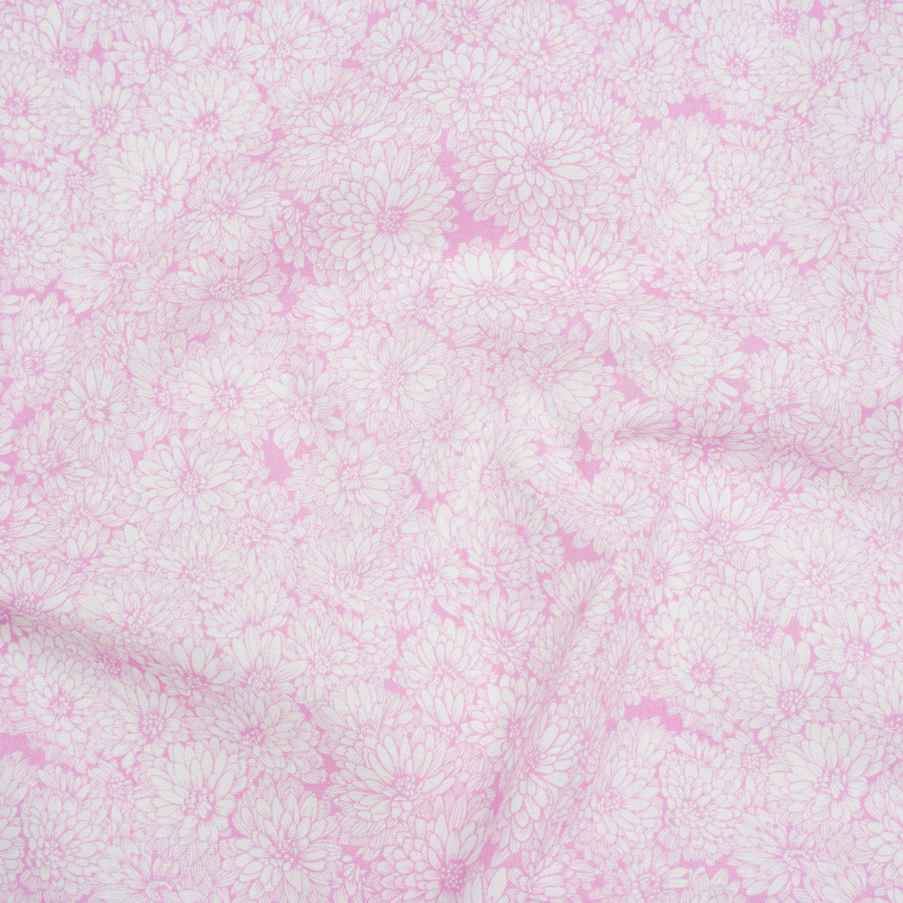 Printed Quilting Cotton by Anna Maria Textiles for Northcott - Pucker Up Mums Floral - Indelible Soft Collection Printed Quilting Cotton by Anna Maria Textiles for Northcott - Pucker Up Mums Floral - Indelible Soft Collection