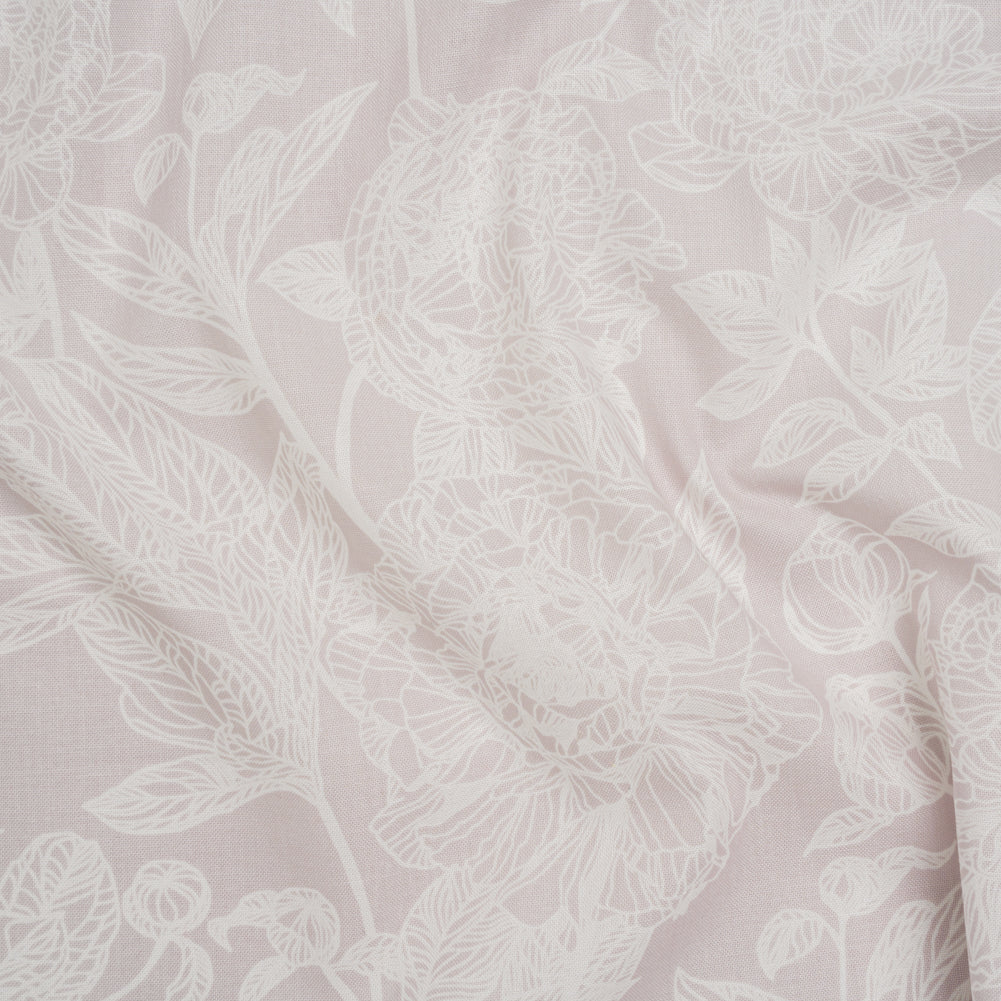 Printed Quilting Cotton by Anna Maria Textiles for Northcott - Doe Peony Floral - Indelible Soft Collection Printed Quilting Cotton by Anna Maria Textiles for Northcott - Doe Peony Floral - Indelible Soft Collection