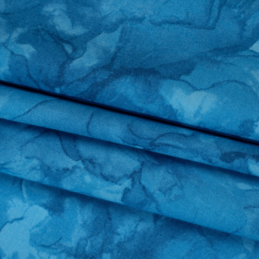 Printed Quilting Cotton by Northcott - Bahama Blue Abstract - Mirage Collection Printed Quilting Cotton by Northcott - Bahama Blue Abstract - Mirage Collection