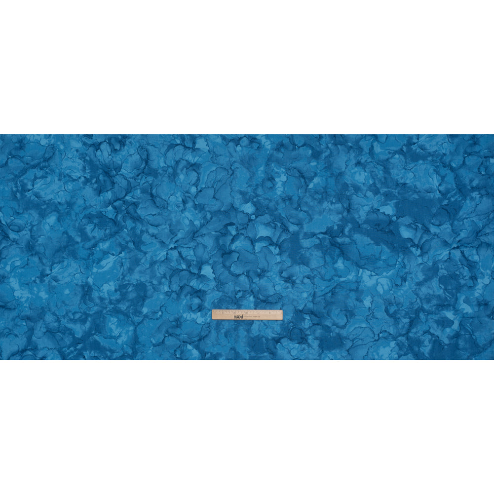 Printed Quilting Cotton by Northcott - Bahama Blue Abstract - Mirage Collection Printed Quilting Cotton by Northcott - Bahama Blue Abstract - Mirage Collection