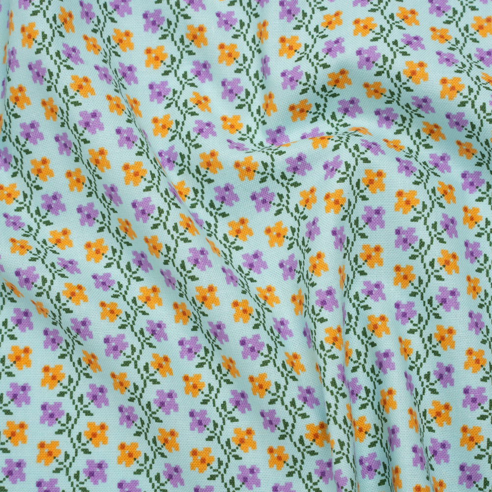 Printed Quilting Cotton by Anna Maria Textiles for Northcott - Spring Offshoot Floral - Heiress Collection Printed Quilting Cotton by Anna Maria Textiles for Northcott - Spring Offshoot Floral - Heiress Collection