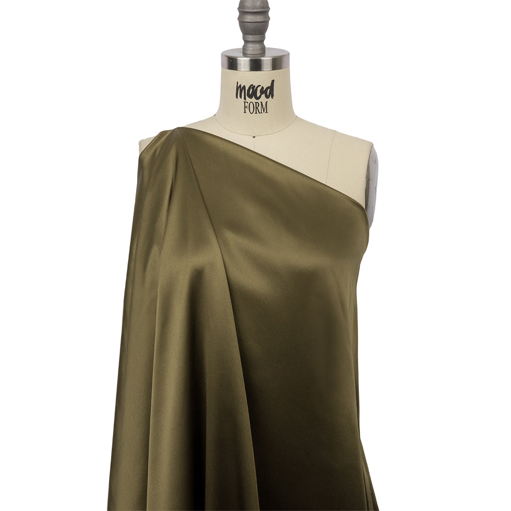 Silk Charmeuse 44" - Olive Green - Premium Collection Silk Charmeuse 44" - Olive Green - Premium Collection