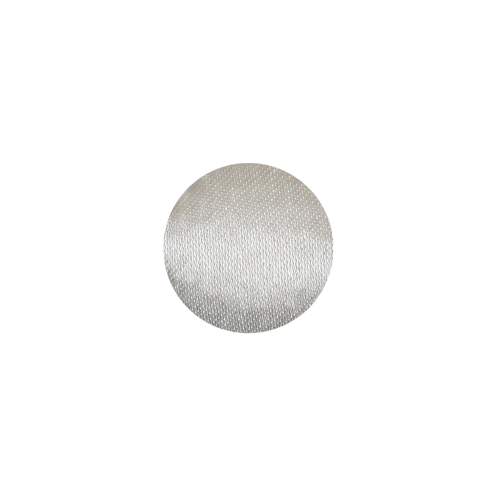 Mood Exclusive Bright White Silk Covered Button - 20L/12.5mm Mood Exclusive Bright White Silk Covered Button - 20L/12.5mm