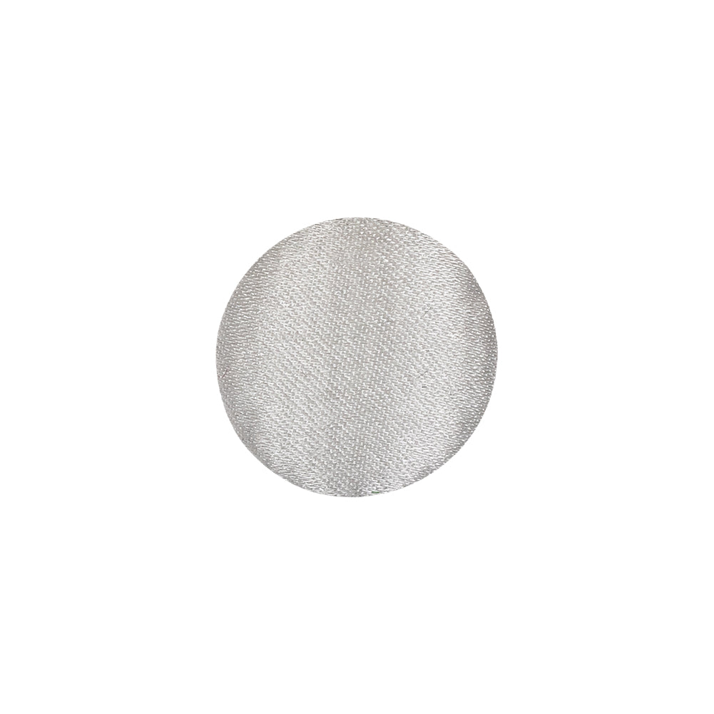 Mood Exclusive Bright White Silk Covered Button - 24L/15mm Mood Exclusive Bright White Silk Covered Button - 24L/15mm