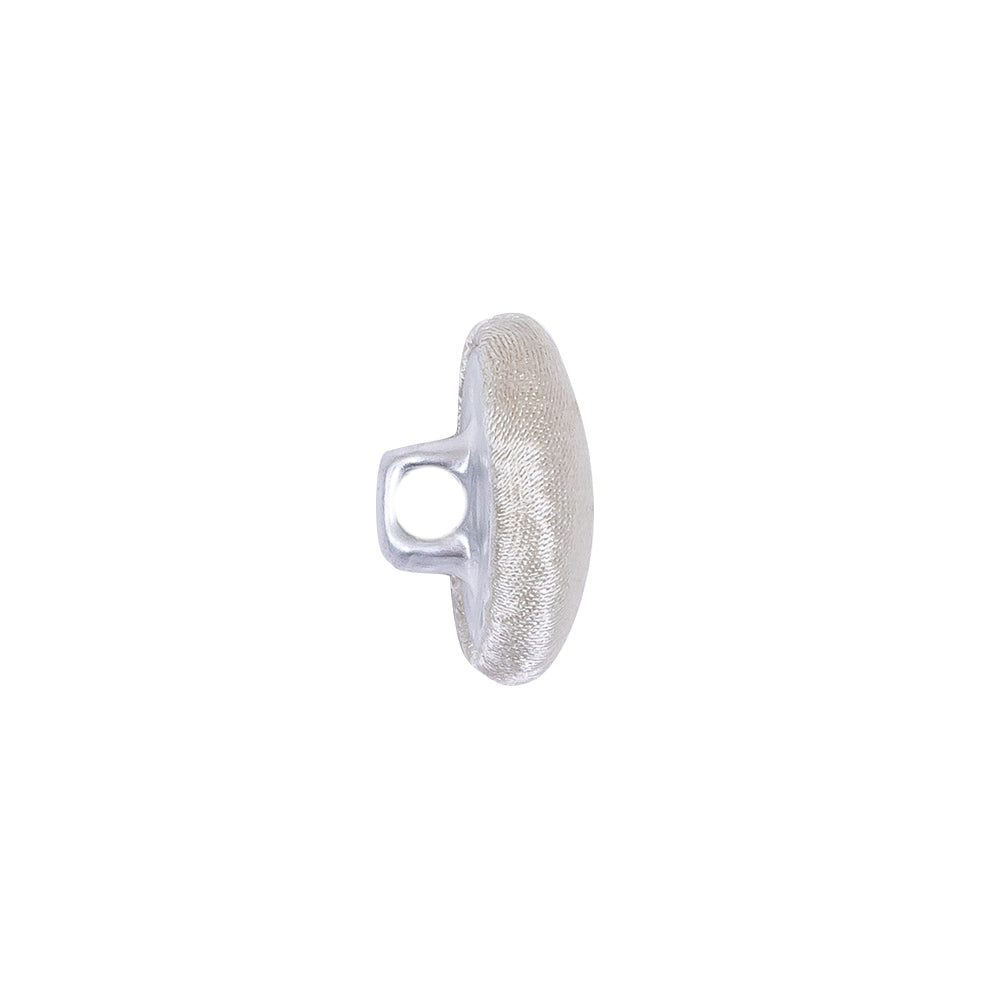 Mood Exclusive Whisper White Silk Covered Button - 24L/15mm Mood Exclusive Whisper White Silk Covered Button - 24L/15mm