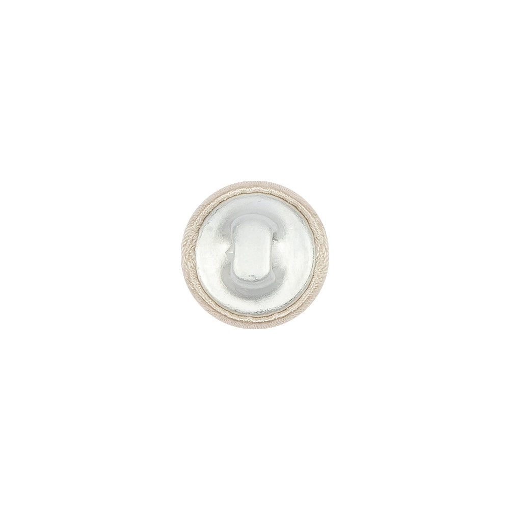 Mood Exclusive Tapioca Silk Covered Button - 18L/11.5mm Mood Exclusive Tapioca Silk Covered Button - 18L/11.5mm