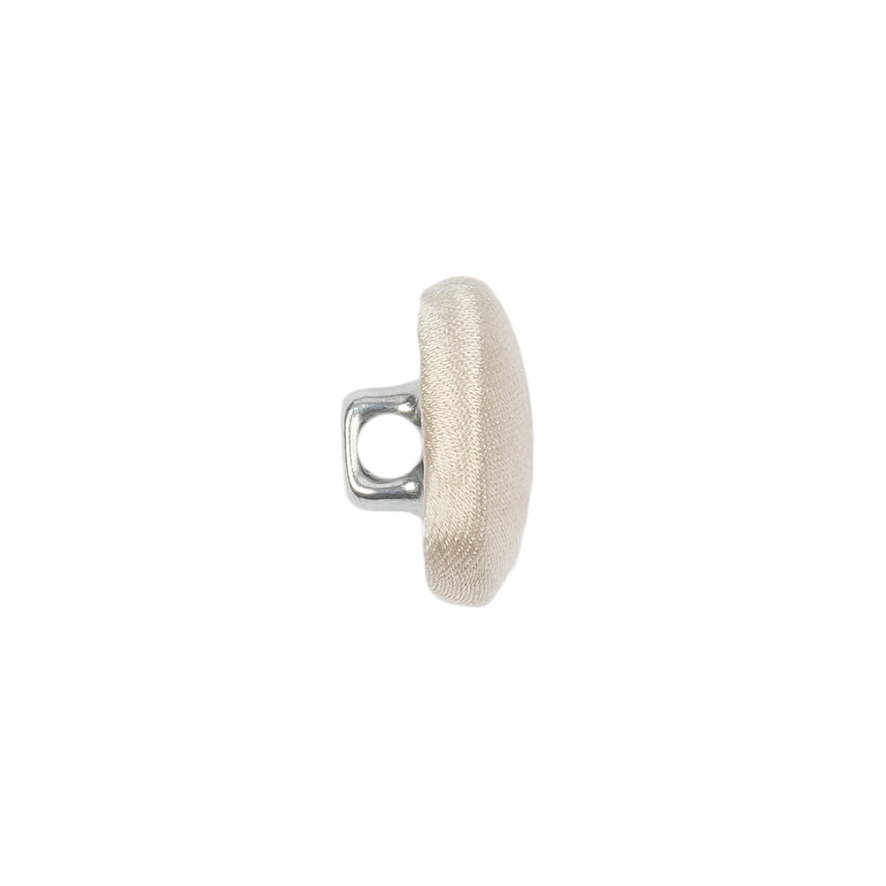 Mood Exclusive Tapioca Silk Covered Button - 24L/15mm Mood Exclusive Tapioca Silk Covered Button - 24L/15mm