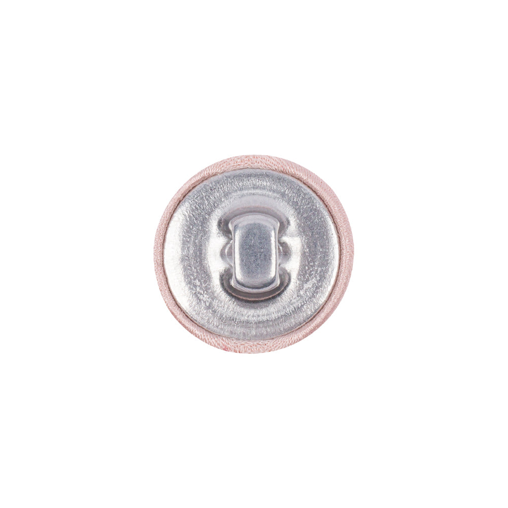 Mood Exclusive Veiled Rose Silk Covered Button - 24L/15mm Detail Mood Exclusive Veiled Rose Silk Covered Button - 24L/15mm Detail