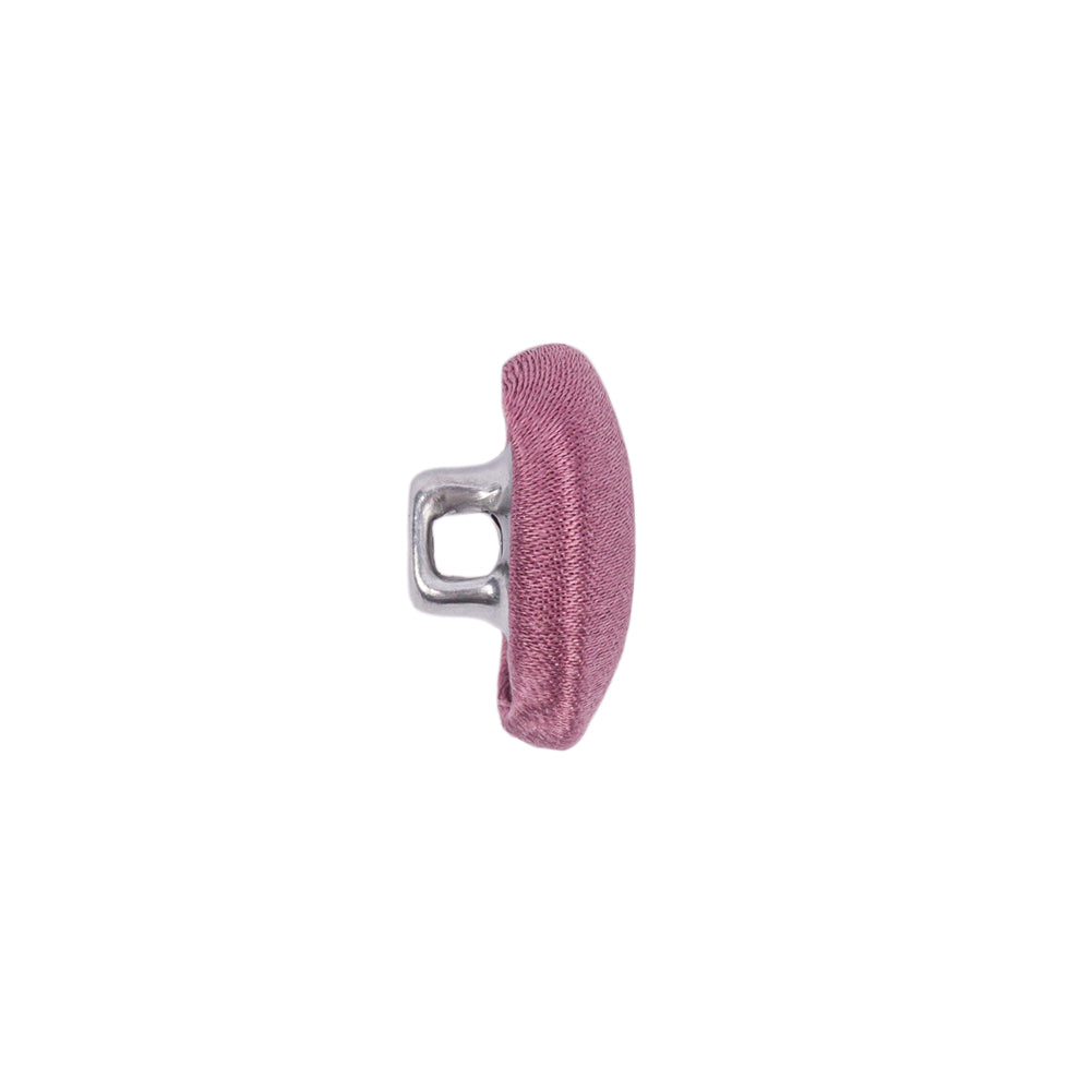 Mood Exclusive Crushed Berry Silk Covered Button - 24L/15mm Folded Mood Exclusive Crushed Berry Silk Covered Button - 24L/15mm Folded