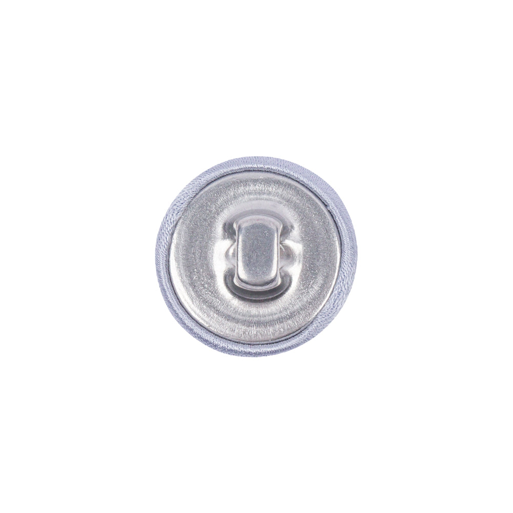 Mood Exclusive Icelandic Blue Silk Covered Button - 24L/15mm Detail Mood Exclusive Icelandic Blue Silk Covered Button - 24L/15mm Detail