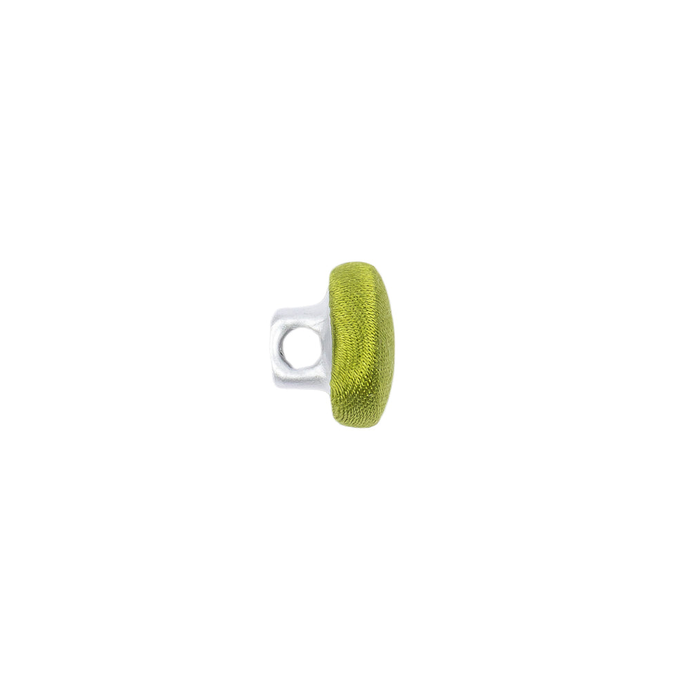 Mood Exclusive Peridot Silk Covered Button - 16L/10mm Detail Mood Exclusive Peridot Silk Covered Button - 16L/10mm Detail