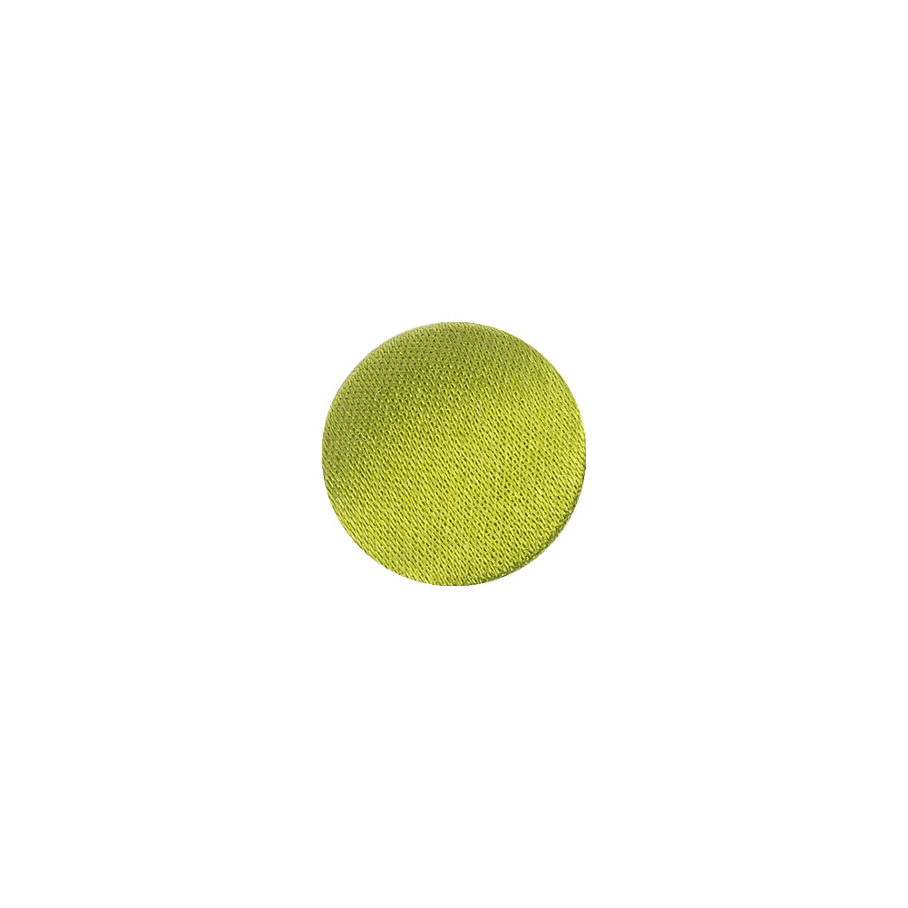 Mood Exclusive Peridot Silk Covered Button - 18L/11.5mm Mood Exclusive Peridot Silk Covered Button - 18L/11.5mm