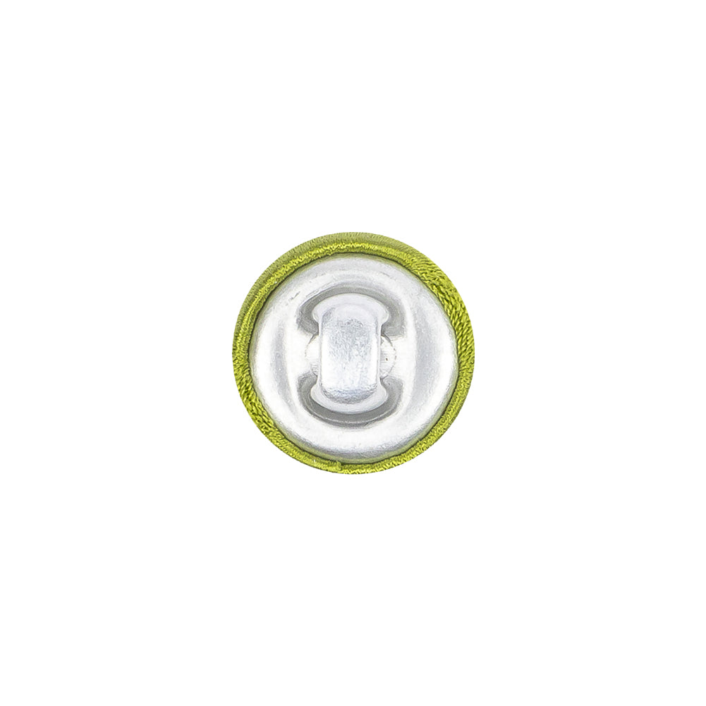Mood Exclusive Peridot Silk Covered Button - 20L/12.5mm Mood Exclusive Peridot Silk Covered Button - 20L/12.5mm