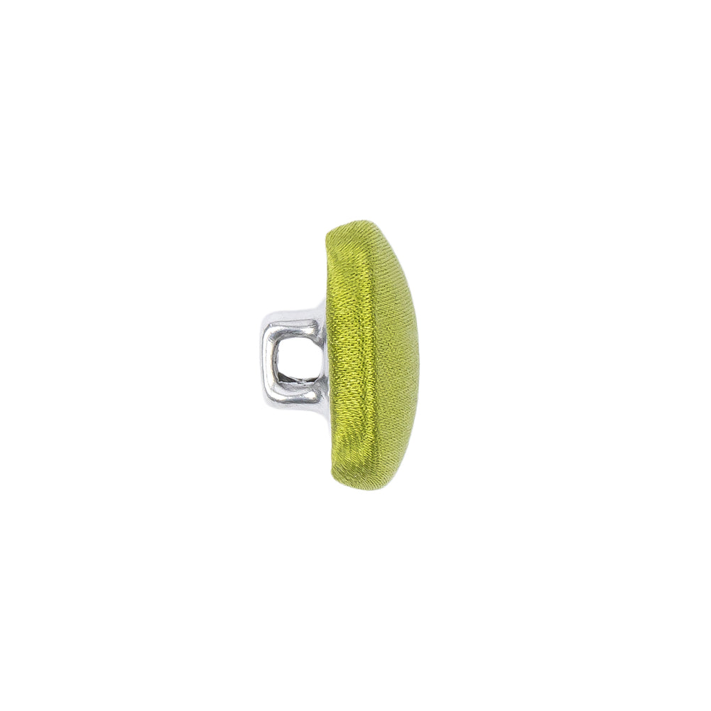 Mood Exclusive Peridot Silk Covered Button - 24L/15mm Mood Exclusive Peridot Silk Covered Button - 24L/15mm
