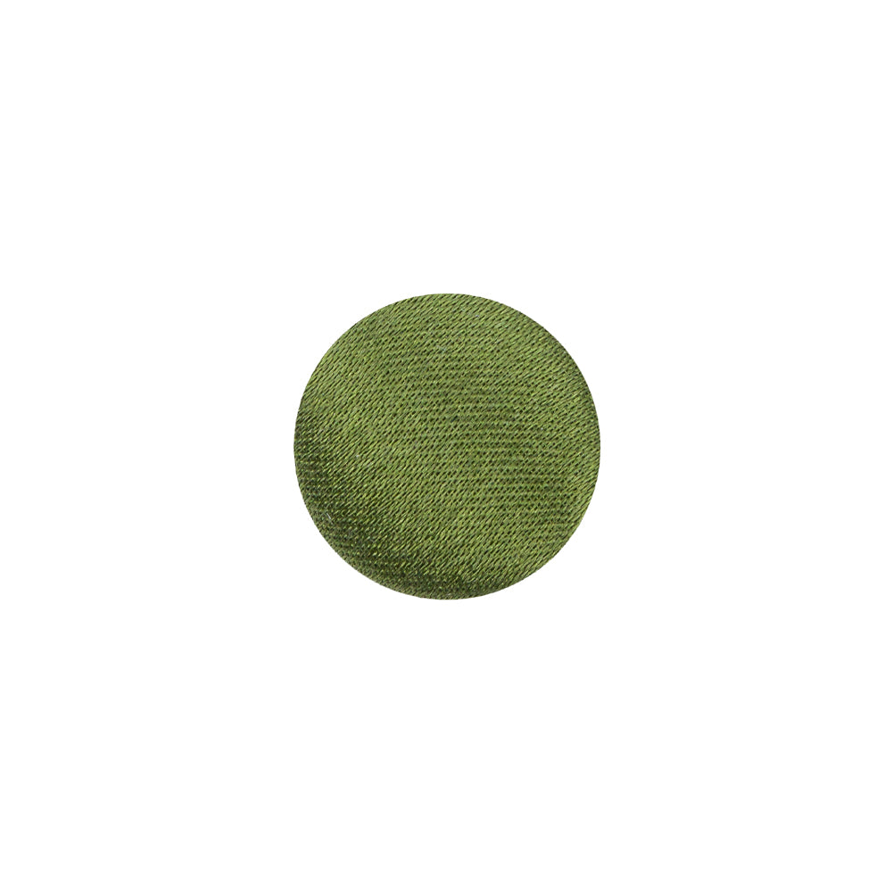 Mood Exclusive Pesto Silk Covered Button - 20L/12.5mm Mood Exclusive Pesto Silk Covered Button - 20L/12.5mm