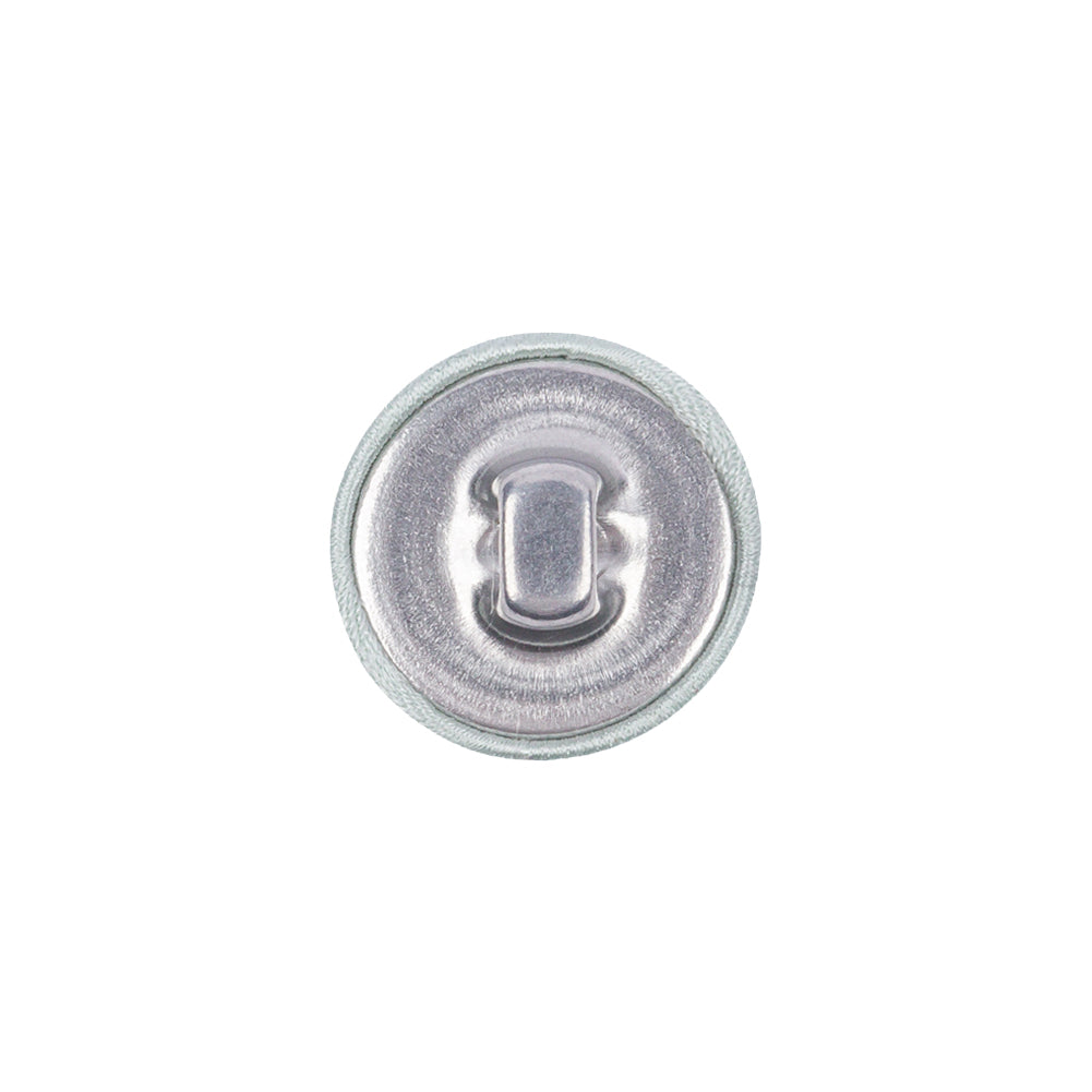 Mood Exclusive Morning Mist Silk Covered Button - 24L/15mm Detail Mood Exclusive Morning Mist Silk Covered Button - 24L/15mm Detail